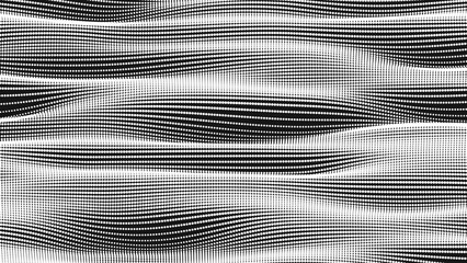 Wall Mural - point wave smooth texture. abstract dot background. technological cyberspace background.