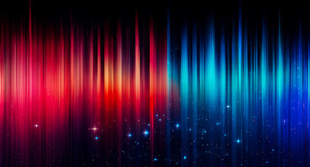 Wall Mural - abstract background with vertical lines in vibrant red and blue hues, creating a dynamic and energet