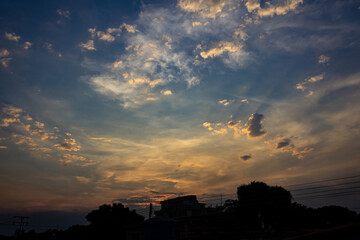 Wall Mural - beautiful sky and clouds