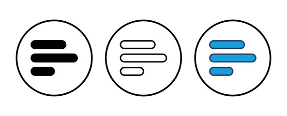 Wall Mural - menu icon vector. web menu icon. hamburger menu symbol