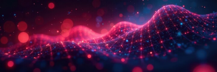 Abstract dynamic programming algorithm visualized on a glowing screen , efficiency, innovation, technology