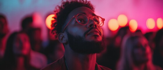 Aufkleber - Vibrant Purple Up Day Spotlight Empowering Professional Growth with Immersive Event Design, Next-Gen Conference Aesthetics and Inclusive Leadership Visualization