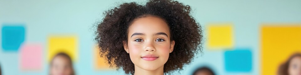 Aufkleber - Inclusive Classroom Diversity Portrait Gen Z Student Empowerment in Multicultural Educational Landscape - Authentic Representation and Inspirational Learning Environments