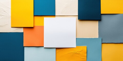 Poster - Dynamic Color Block Design Modern Minimalist Abstract Geometric Composition Exploring Bold Urban Graphic Trends in Contemporary Visual Communication