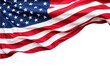 © Ease Enjoy - american flag on a white background