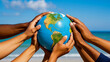 © REZAUL4513 - Hands Holding the Earth Symbolizing Global Care and Protection