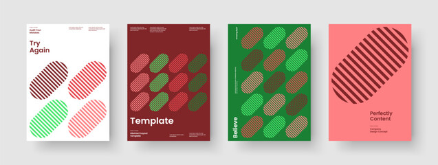 Wall Mural - geometric book cover layout. modern background template. creative poster design. business presentati