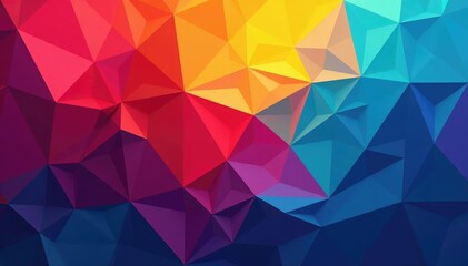 Wall Mural - Abstract geometric shapes form a colorful backdrop , bold, textile