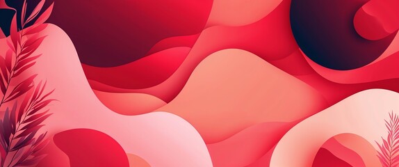 Red to salmon gradient vector pattern abstract design illustration background