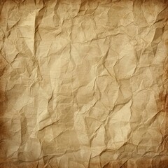 Wall Mural - wrinkled paper: a close-up shot of heavily wrinkled paper with its intricate patterns and textures. 