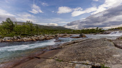 wild rivers beyond the Arctic Circle, Norway