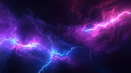 Wall Mural - Abstract purple and blue lightning background
