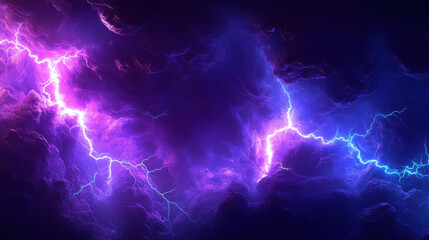 Wall Mural - Abstract purple and blue lightning background