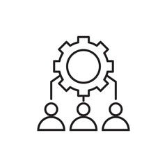 Web development, gear icon  symbol