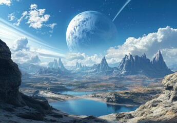 Wall Mural - snow covered mountains