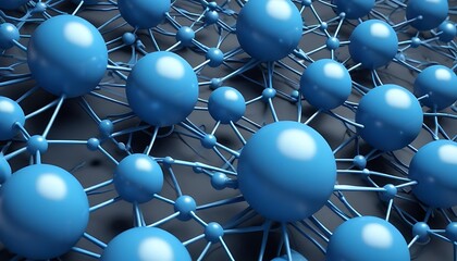 Blue sphere with a black background