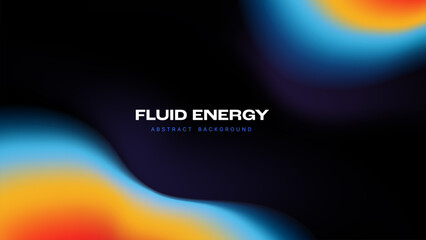 fluid abstract background with vibrant gradient waves and smooth color transitions. modern, futurist