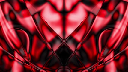 Wall Mural - red liquid in motion - chromatic fractal background
