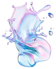 Wall Mural - clear gel splash abstract colors water.
