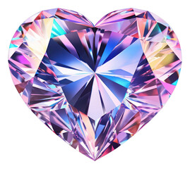 Canvas Print - png diamond iridescent gemstone jewelry crystal.