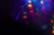 © eliosdnepr - Blur neon light. Lens flare overlay. Bokeh fluorescent flash gleam.