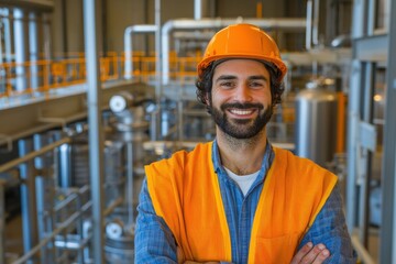 Wall Mural - a research engineer developing ai-powered predictive maintenance systems for factories.