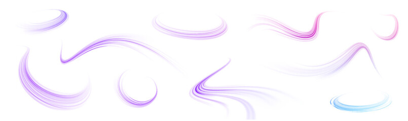 Wall Mural - png futuristic technological style. png abstract background with speed lines. neon color rays vector