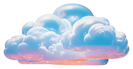 Poster - png a subtle long wide small cloud isolated on clear solid background cloud nature night.