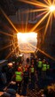 © Kimichiren - Teamwork at Dawn: Construction Workers Preparing for a New Project