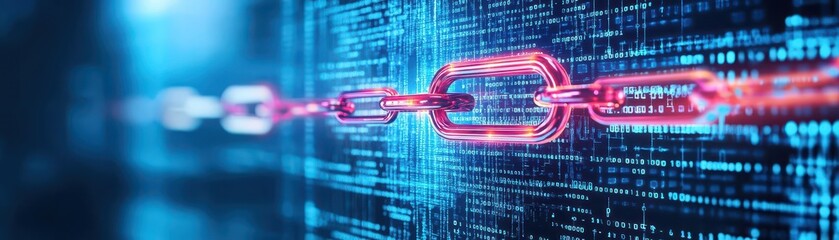 Fototapete - Digital security concept featuring a lock symbol displayed on a computer screen signifying data protection and privacy