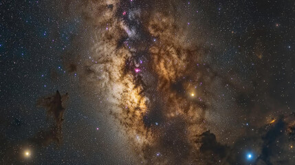 Wall Mural - realistic cosmos celestial landscapes. breathtaking view of cosmos reveals celestial landscapes fill