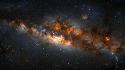 Wall Mural - realistic cosmos celestial landscapes. breathtaking view of cosmos reveals celestial landscapes fill