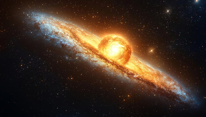 Wall Mural - realistic cosmos celestial landscapes. breathtaking cosmic landscape reveals vibrant celestial scene