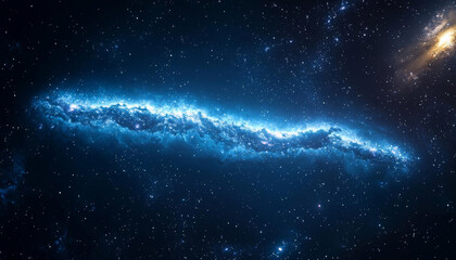Wall Mural - realistic cosmos celestial landscapes. breathtaking view of cosmos reveals celestial landscapes fill