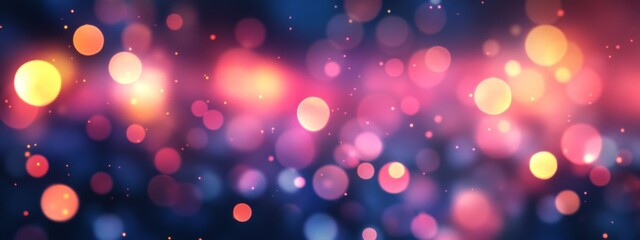 Wall Mural - colorful bokeh background with soft gradients and light trails for a dreamy effect