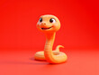 © lin - Year of the snake New Year cartoon IP cute animal zodiac Spring Festival 3D illustration