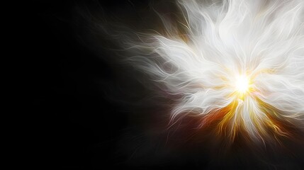 Wall Mural - Abstract Radiant Explosion of Light and Color in a Dynamic Formation with Dark Background