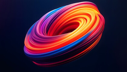 Wall Mural - abstract light three-dimensional luminous particles technology sense kv main visual background
