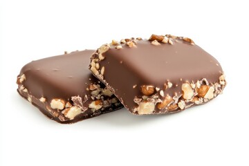 Aufkleber - Delicious chocolate bars with nuts show a tempting treat perfect for any sweet tooth craving