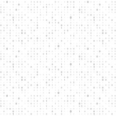 Wall Mural - numbers on the screen. binary code stream. computer matrix. background of numbers on the screen.