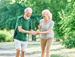 © Lumos sp - woman senior man outdoor running couple lifestyle sport smiling together jogging healthy nature fit happy active retirement exercise fitness run