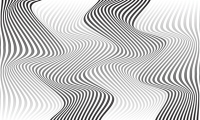 Leinwandbilder - abstract geometric vertical gradient oblique wave line pattern.