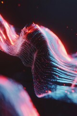 Aufkleber - Immersive Digital Fragrance Neuro-Aesthetic Wave Visualization for Sensory Branding - AI-Driven Marketing Innovation in Emotional Design