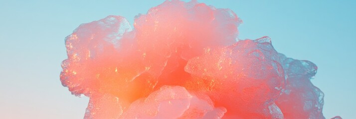 Fototapete - Ethereal Gradient Cloud Art Soft Pastel Aesthetic Capturing Minimalist Digital Design and Contemporary Visual Mood Inspiration