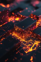 Aufkleber - Universal Day of Culture Luminous Global Logistics Visualization - Geospatial Data Mapping for Innovative Trade Strategy and Digital Transformation Insights