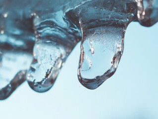 Poster - Crystalline Climate Tech Macro Frost Formation Visualizing Environmental Resilience and Sustainable Winter Aesthetics in High-Resolution Digital Content