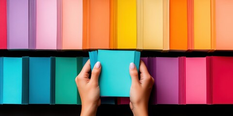 Aufkleber - Vibrant Gen Z Knowledge Pursuit Inclusive Learning Aesthetics with Colorful Book Selection - Empowering Educational Content Creation for Digital Literacy Trends