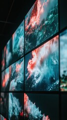 Aufkleber - Crisis Analytics Visualization AI-Powered Climate Emergency Monitoring with Multi-Screen Immersive Data Visualization for Global Disaster Response Strategies