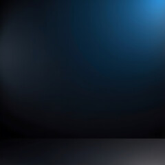 Wall Mural - abstract black blue gradient background texture luxury studio dark soft room smooth light modern wal