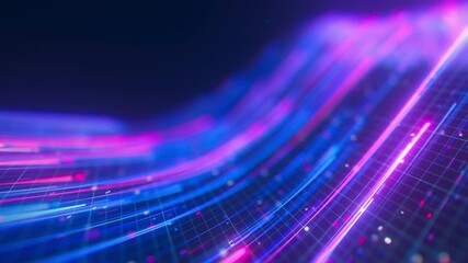 Wall Mural - closeup of big data light speed warped flow. abstract digital data stream of quantum computing. cybe